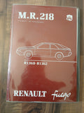 Werkstatthandbuch / Mechanik Renault Fuego R1360 - R1362 Stand Januar 1980