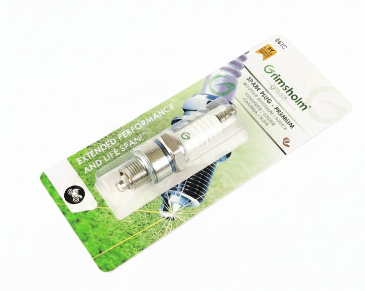 Grimsholm E6TC Zündkerze in Blister Verpackung Frontansicht