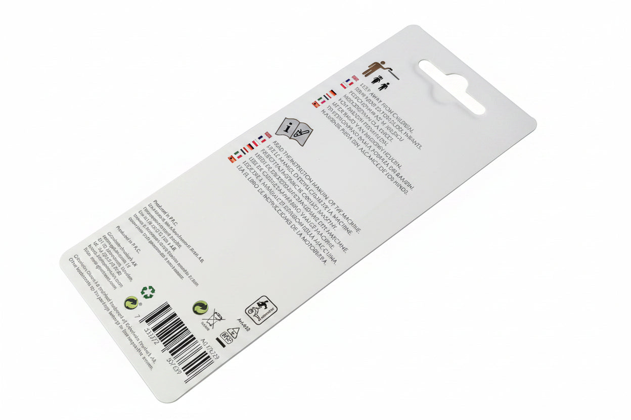 Grimsholm F5RTC Zündkerze in Blister Verpackung Rückseite