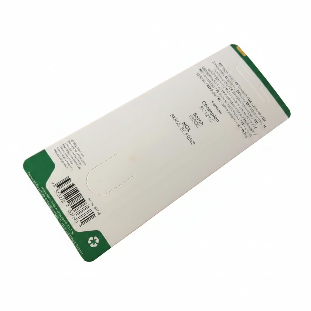 Grimsholm K6RTC Zündkerze in Blister Verpackung Rückseite