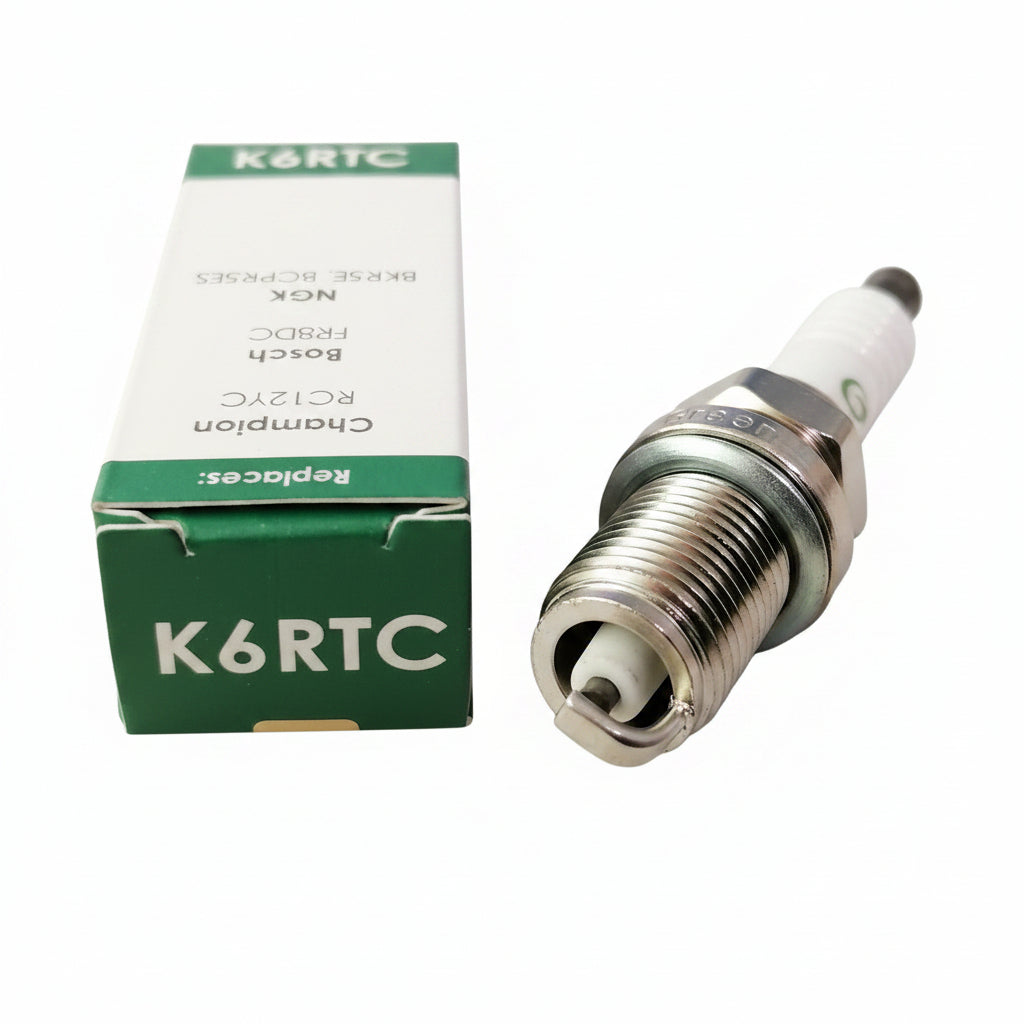 Grimsholm K6RTC Zündkerze in Karton Verpackung Detailansicht