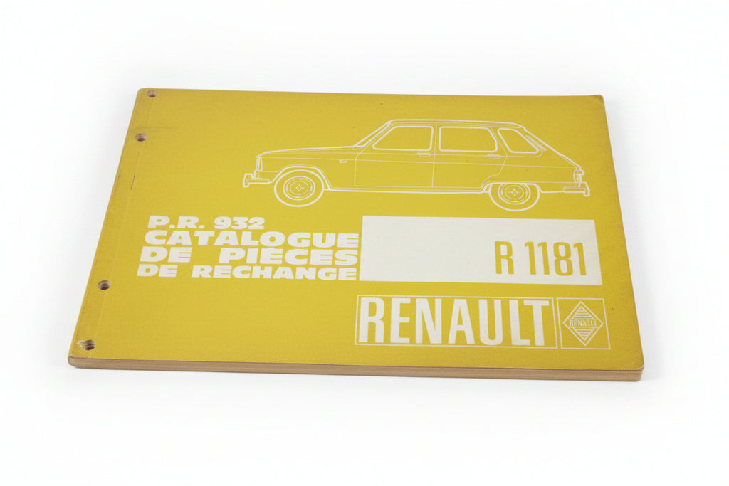 Renault 6 Werkstatthandbuch Ersatzteilliste R1181 P.R. 932