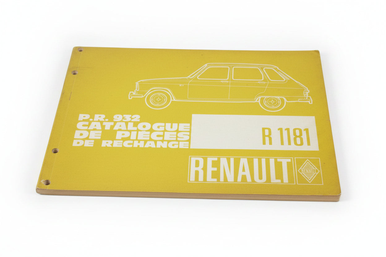 Renault 6 Werkstatthandbuch Ersatzteilliste R1181 P.R. 932