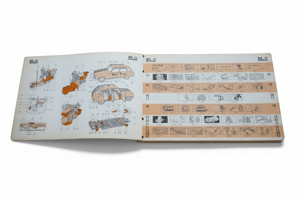 Renault 6 Werkstatthandbuch Ersatzteilliste R1181 P.R. 932