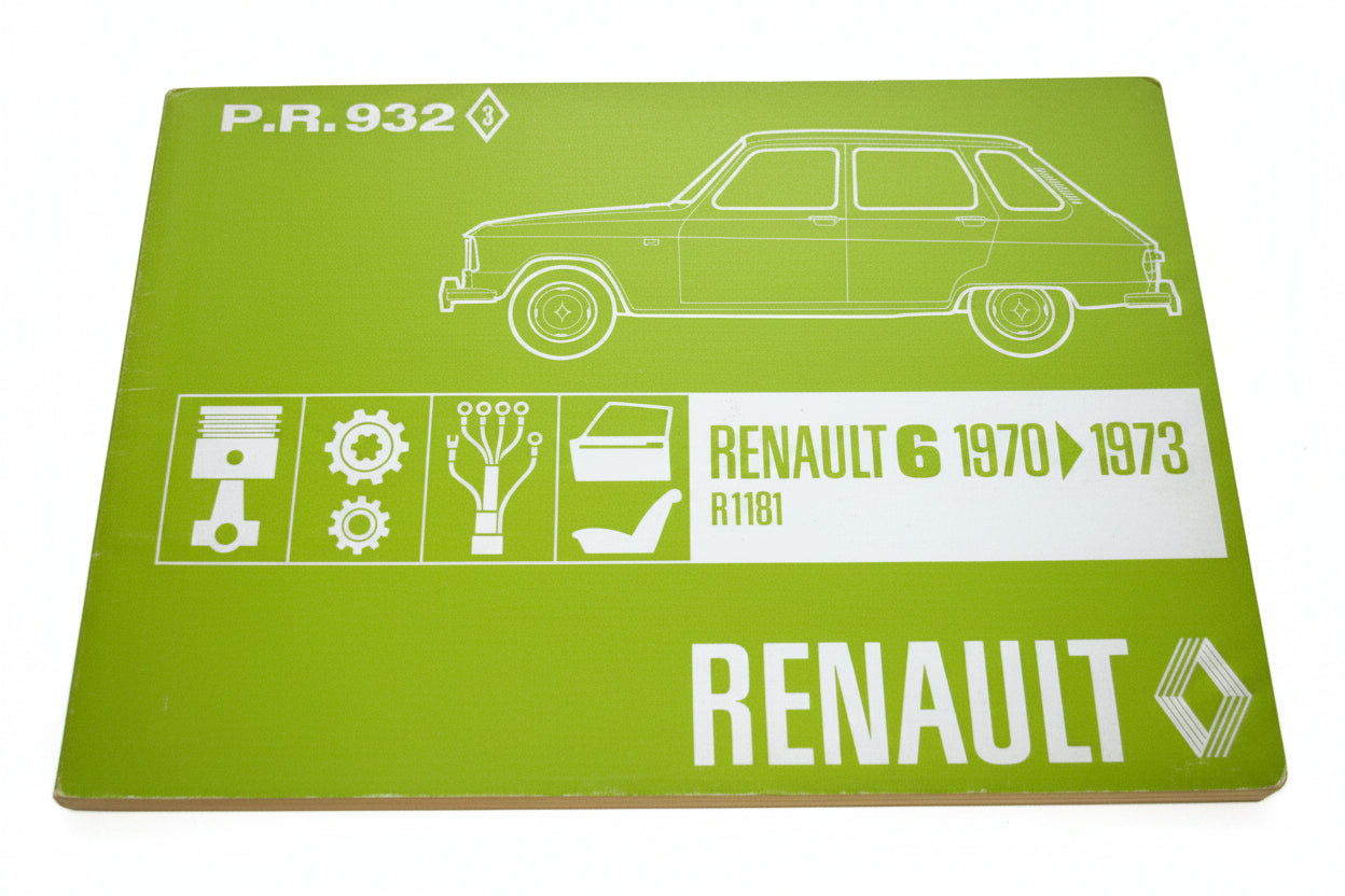 Renault 6 Werkstatthandbuch Ersatzteilliste 1970 1973 R1181