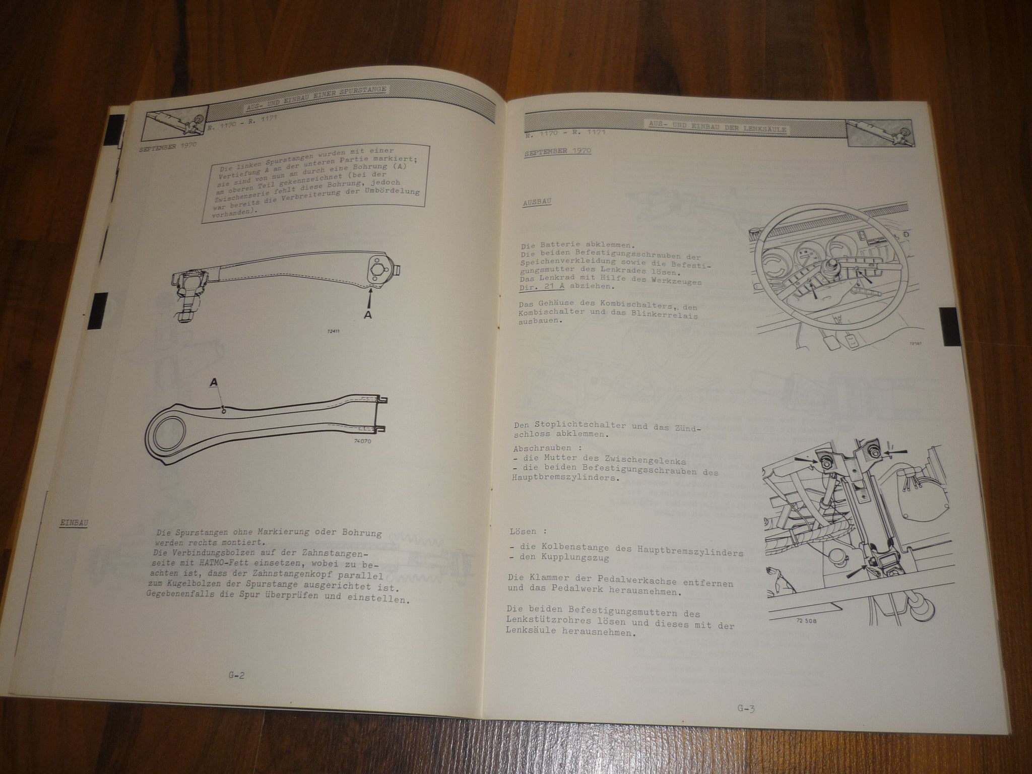 Renault Reparaturhandbuch Nachtrag 1. Ausgabe M.R.150 R1170 R1171