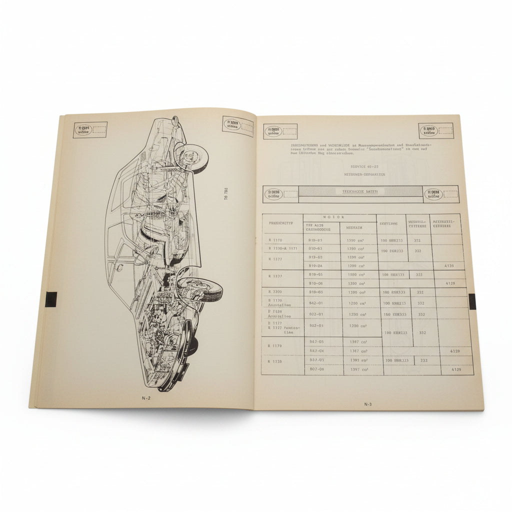 Werkstatthandbuch / Reparaturanleitung Renault R12 Karosserie Stand 08/1976