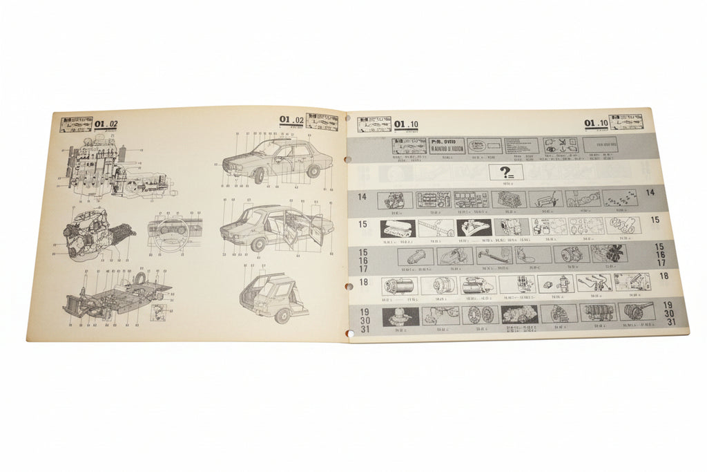 Werkstatthandbuch RENAULT 12 Ersatzteilliste  ETK  1970 1972