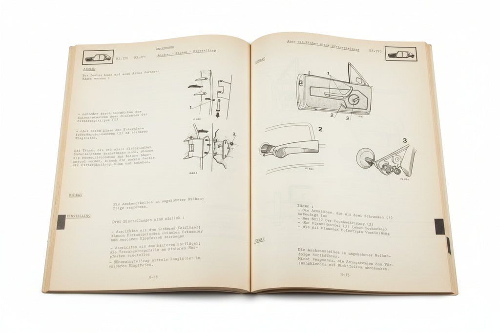 Reparaturhandbuch Renault R15 R17 M.R. 156 R1312, 1313, 1322, 1323