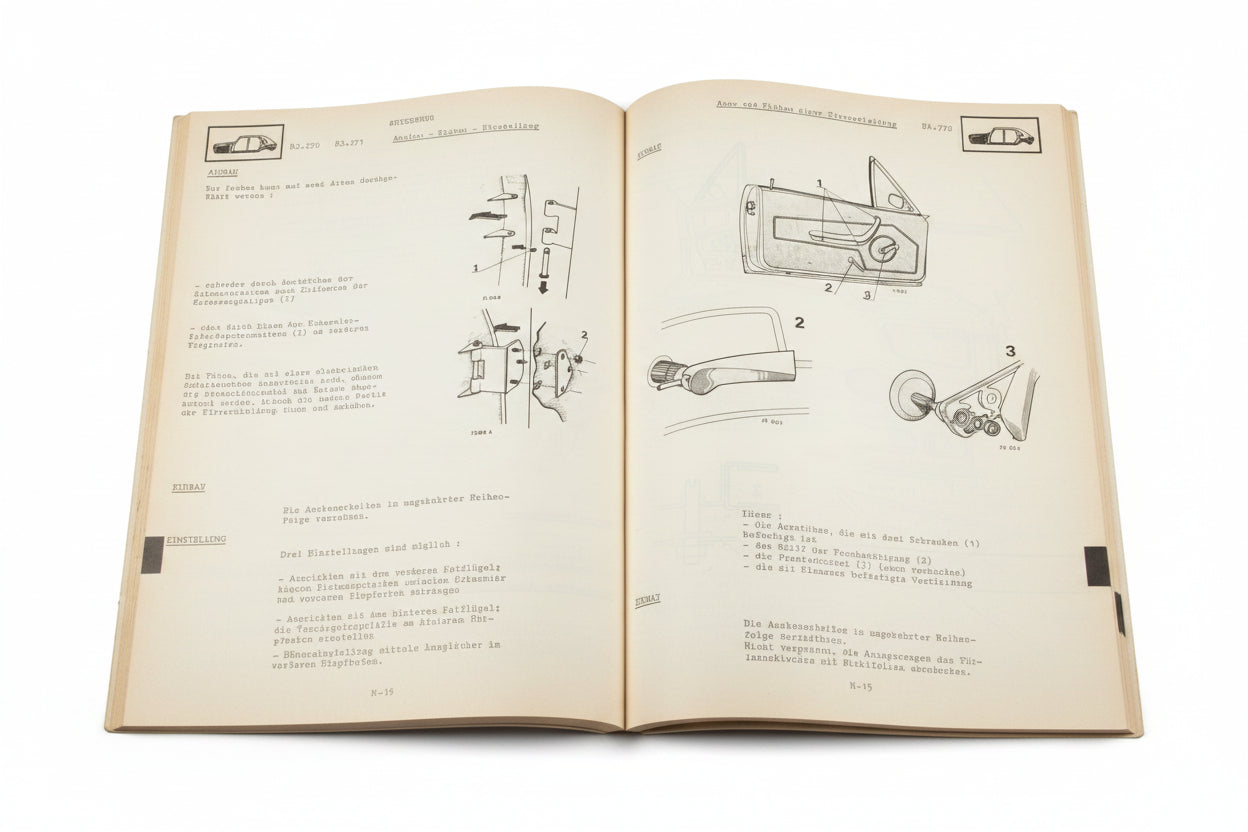 Reparaturhandbuch Renault R15 R17 M.R. 156 R1312, 1313, 1322, 1323
